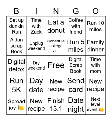 JUNE 2022 Bingo Card
