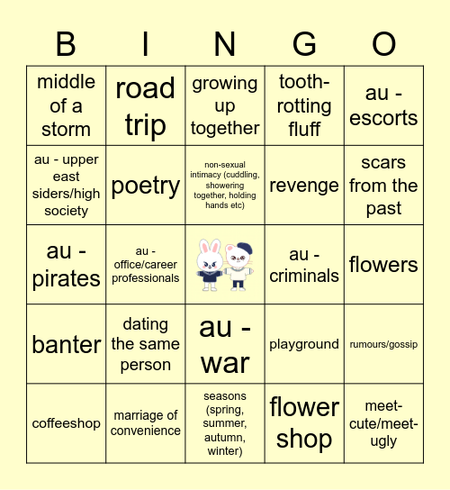 HYUNHO Bingo Card