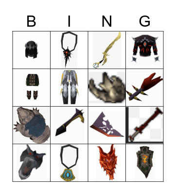 Reborn Order PvM Bingo Card