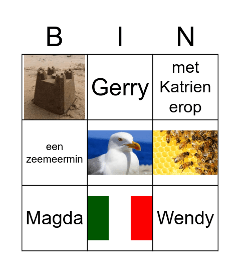 Neem een selfie met Bingo Card