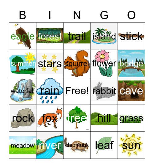 River Learning Center Bingo Card
