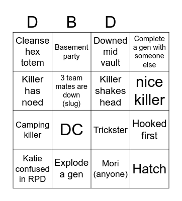 we love trickster Bingo Card