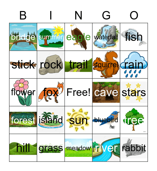 River Learning Center Bingo Card
