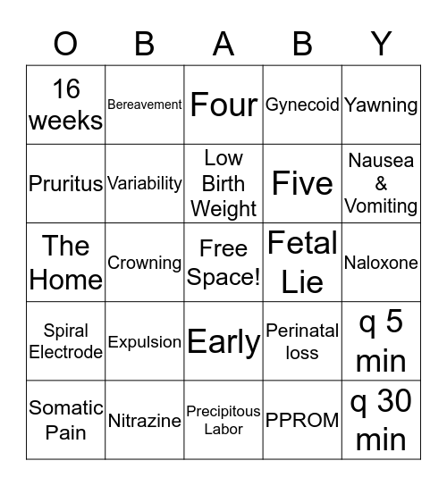 247 Module 2 Bingo Card