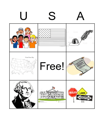 Constitution Bingo Card