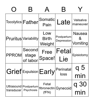 247 Module 2 Bingo Card