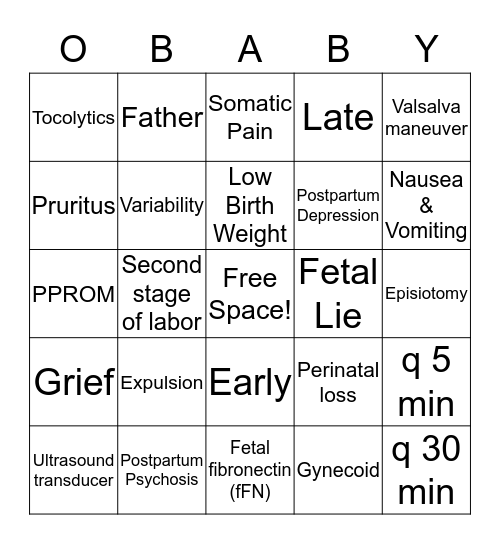 247 Module 2 Bingo Card