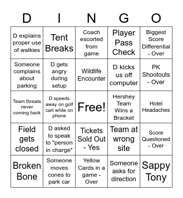 Hershey Memorial Day Challenge Bingo Card