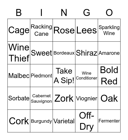 Wingo Bingo Card