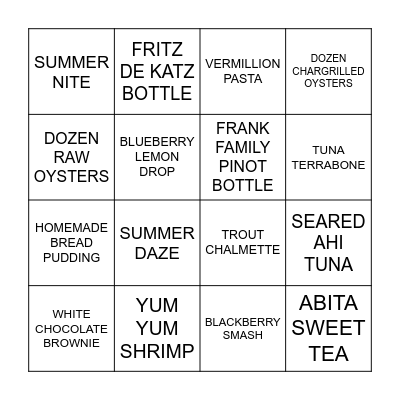 Bingo Card