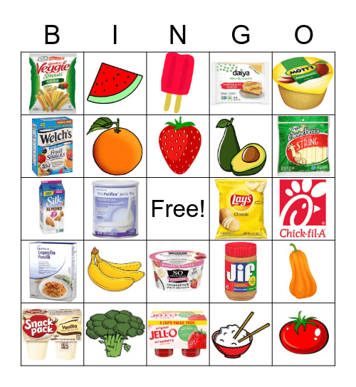 Metabolic Picnic Bingo Card