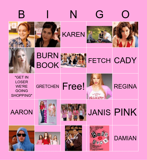 MEAN GIRLS BINGO Card