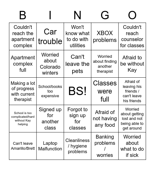 Why Michael Isn't In Colorado Bingo Card