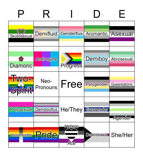 Queer Bingo Card