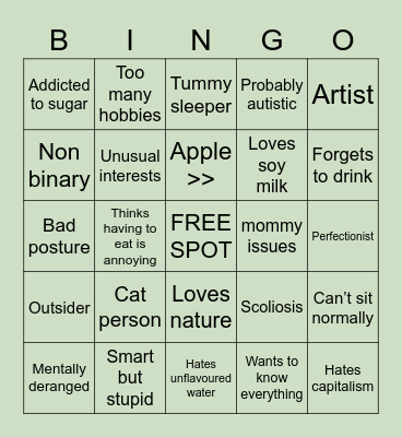 shroomili Bingo 🍄 Bingo Card