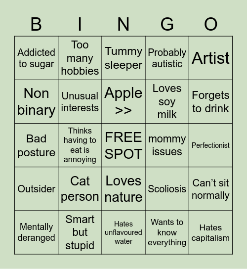 shroomili Bingo 🍄 Bingo Card