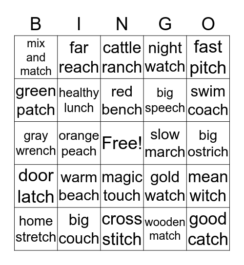 /ch/ BINGO (final) Bingo Card