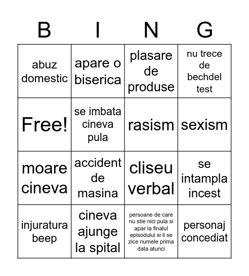 BINGOUL VIETII Bingo Card