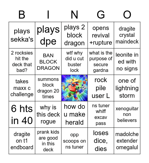 Adamancipator Bingo Card