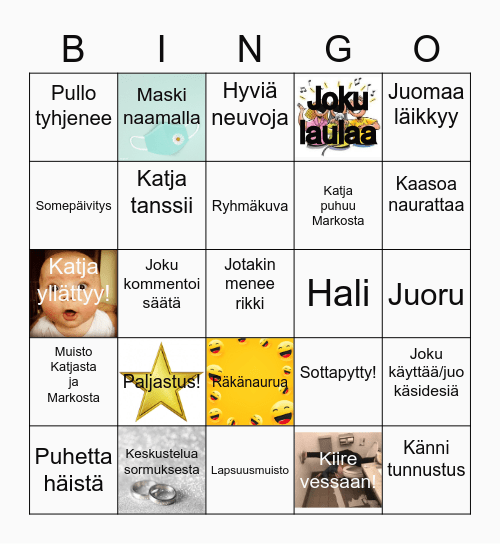 KATJAN POLTTARIBINGO Card