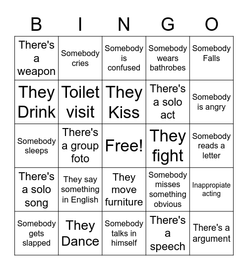 The Big Golemanov Bingo Card