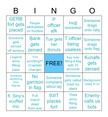 1093 KvK BINGO Card