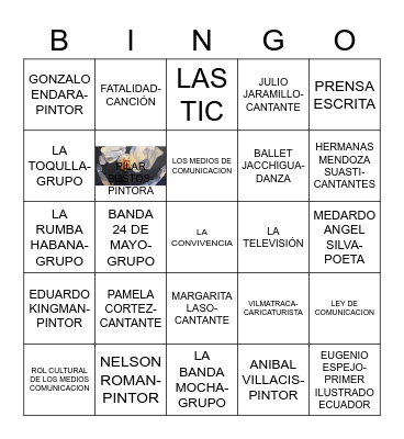 CULTURA ECUATORIANA Bingo Card