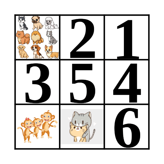 How Many Dogs? Bingo Card