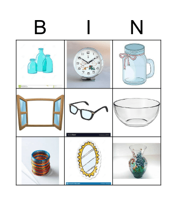 Glass Bingo Card