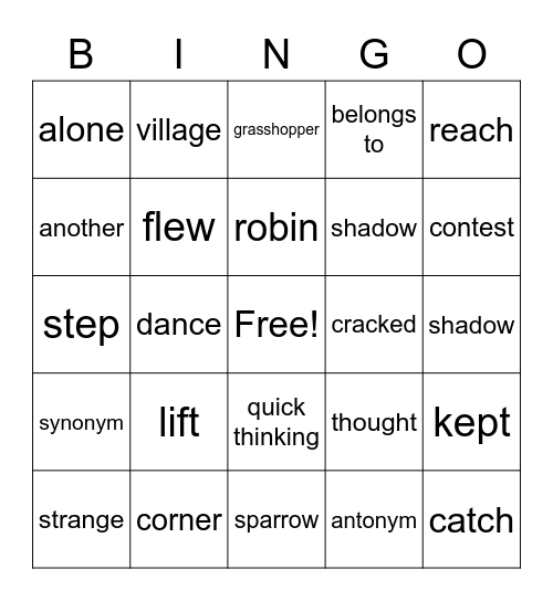 R Plus w 16 Bingo Card