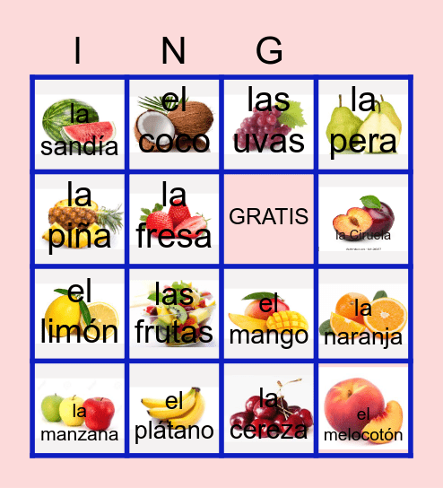 Los magorghini Bingo Card