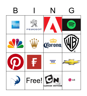 Logos - Round 1 Bingo Card