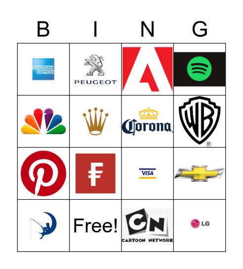 Logos - Round 1 Bingo Card