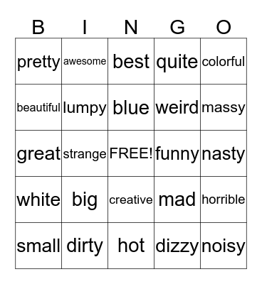 A Bingo Card