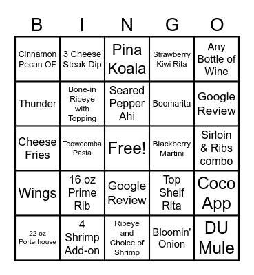 Aussie Bingo (NEW) Bingo Card