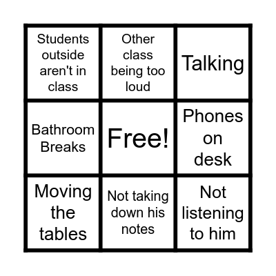 English Bingo <3 Bingo Card