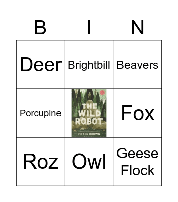 Wild Robot BINGO Card