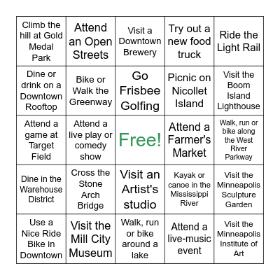 Branch Out Summer Bingo Card