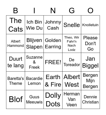 Blokker Bingo Card