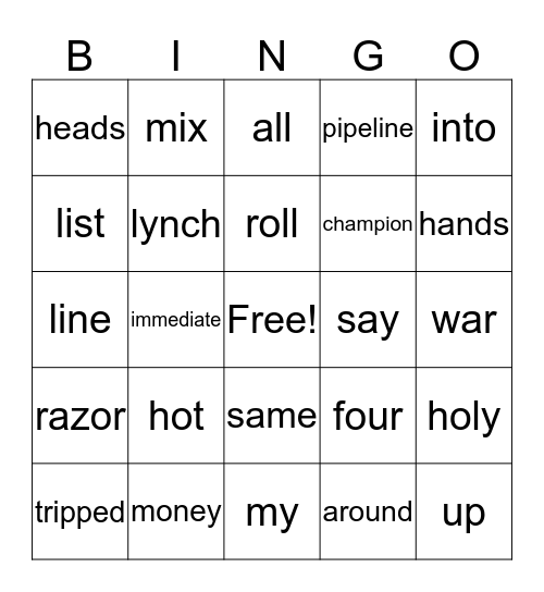 SolomonEdwards Bingo  Bingo Card