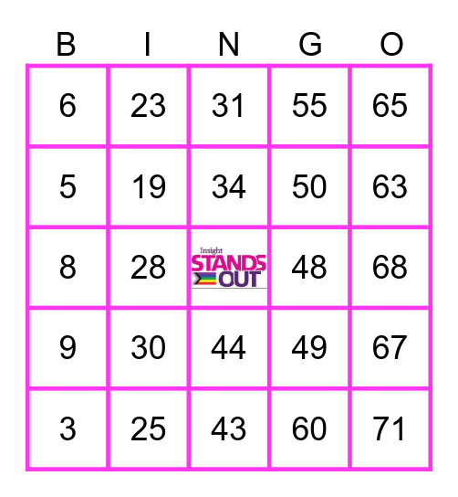 🏳️‍🌈🏳️‍⚧️ INSIGHT 🏳️‍⚧️🏳️‍🌈 Bingo Card