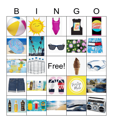 Summertime Slam Bingo Card