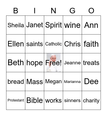 WWW Bingo Card