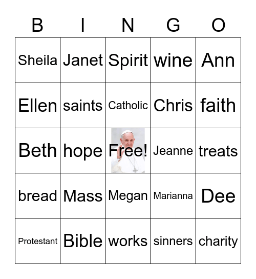 WWW Bingo Card