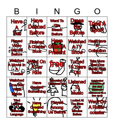Simple Drawings Bingo Card