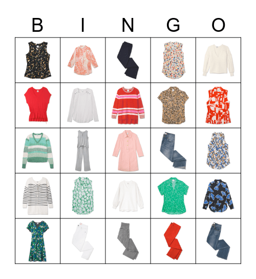cabi Top 25 Bingo Card