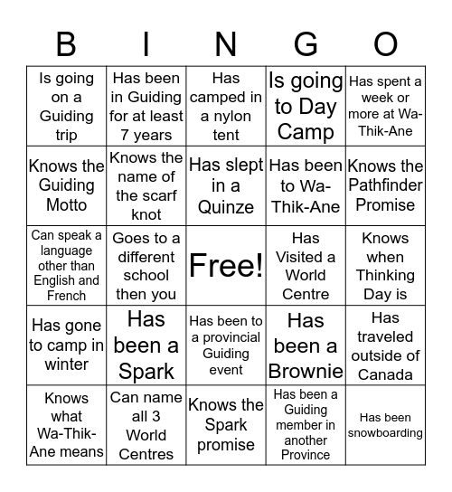 Pathfinder Bingo  Bingo Card