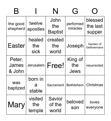 ACTIVITY DAYS BINGO Card