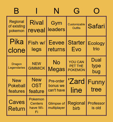 PokeBingo Card