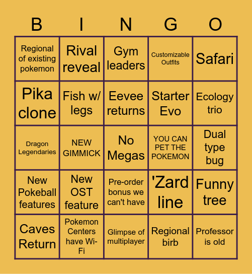 PokeBingo Card